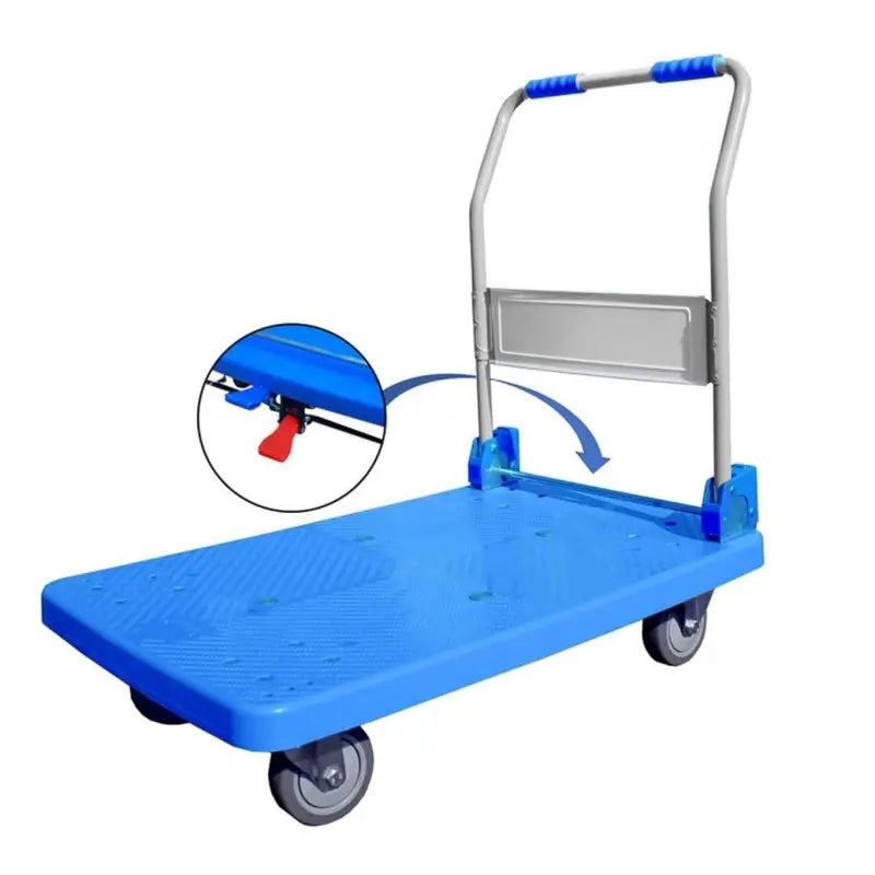 Chariot de manutention pliable bleu france collectivités
