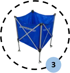 Chariot à ballons repliable france collectivités