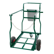 Chariot d'entretien pour 2 conteneurs 120L face