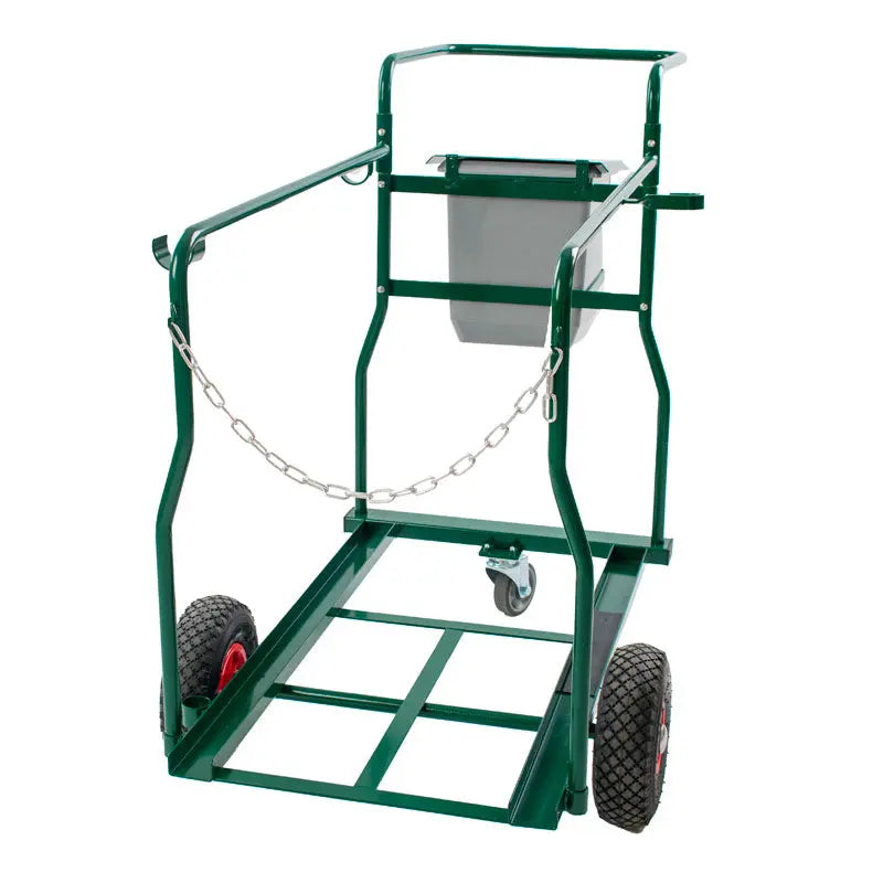 Chariot d'entretien pour 2 conteneurs 120L face