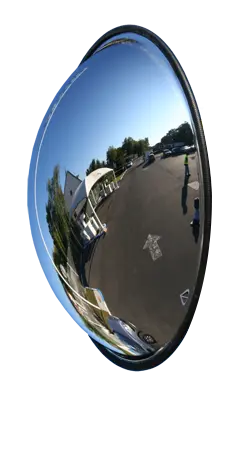 Miroir multi-usages 180° intérieur-extérieur POLY+ - France Collectivités