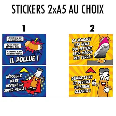 Cendrier mural ludique et préventif - France Collectivités