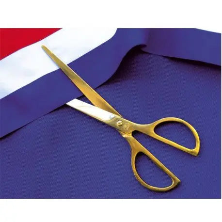 Ciseaux d'inauguration dorés france collectivités