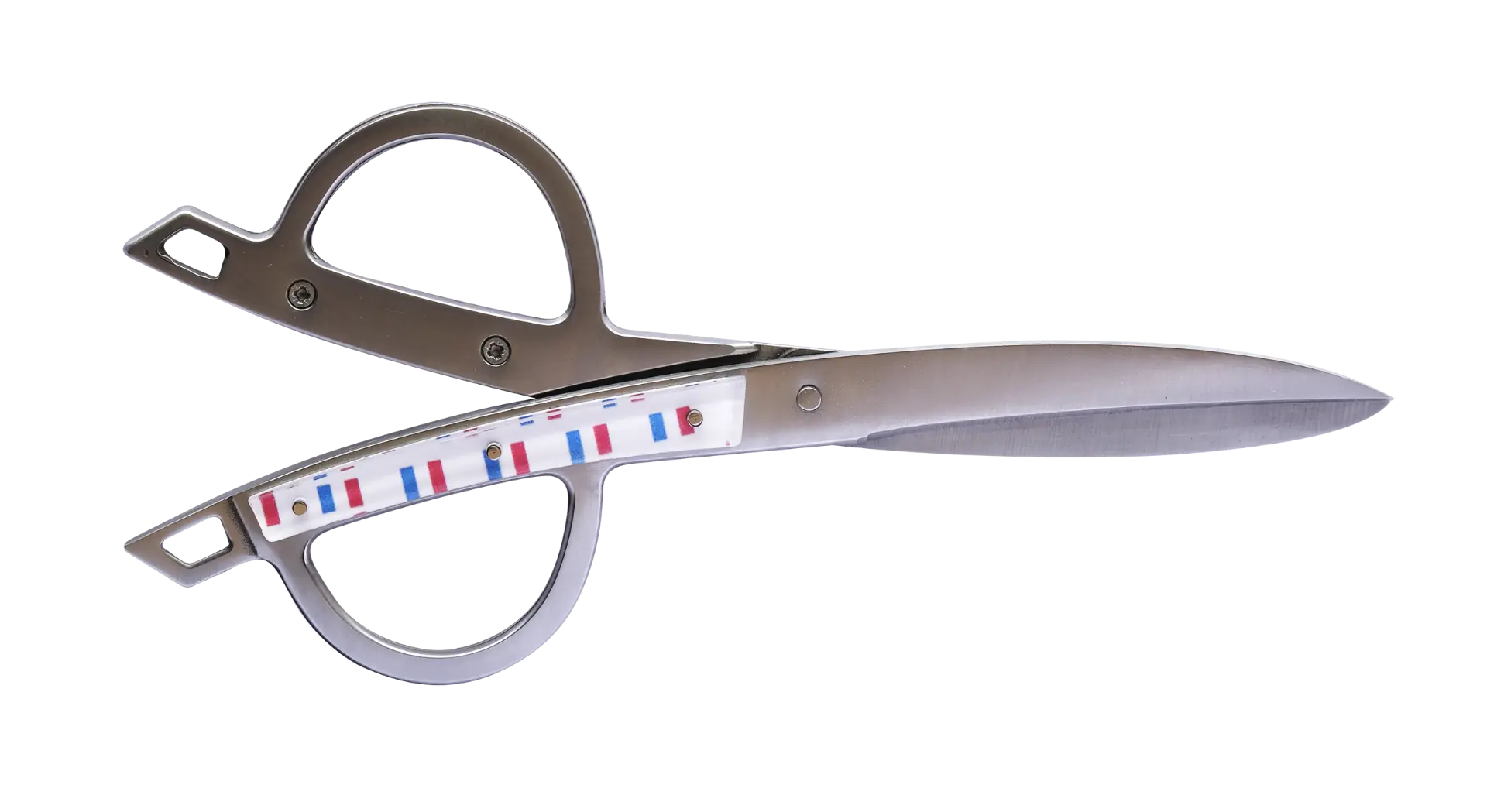 Ciseaux d'inauguration inox tricolore france collectivités