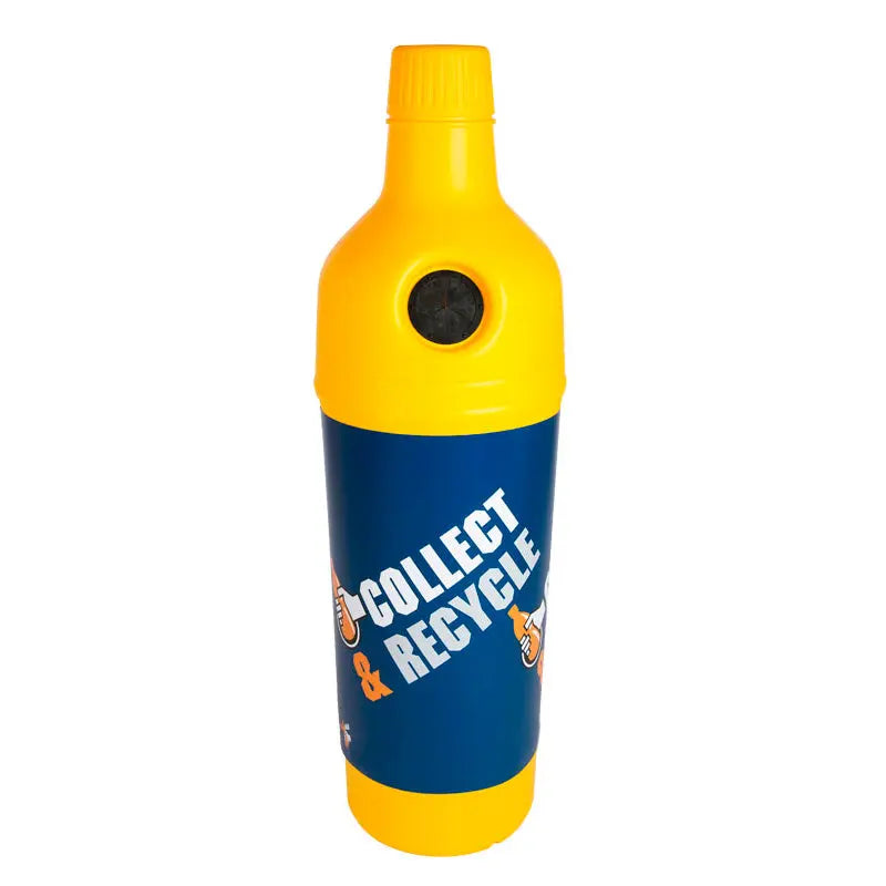 Collecteur de bouteilles plastique PETman jaune de 210 litres – France Collectivités
