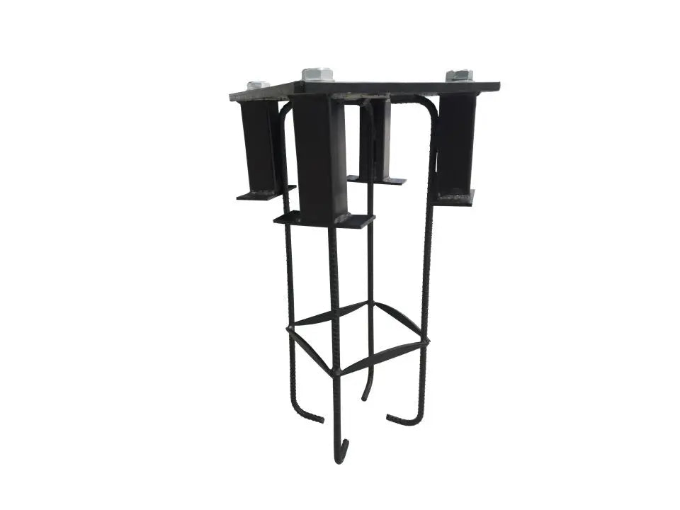 Contre-platine de scellement 250 × 250 mm pour but de basket sur platine