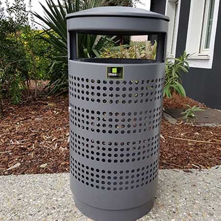 Corbeille vigipirate 80L Australia Perforée