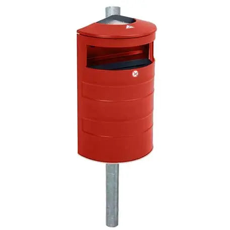 Corbeille acier murale 40L Australia Relief