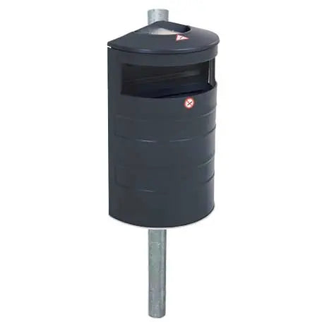 Corbeille acier murale 40L Australia Relief