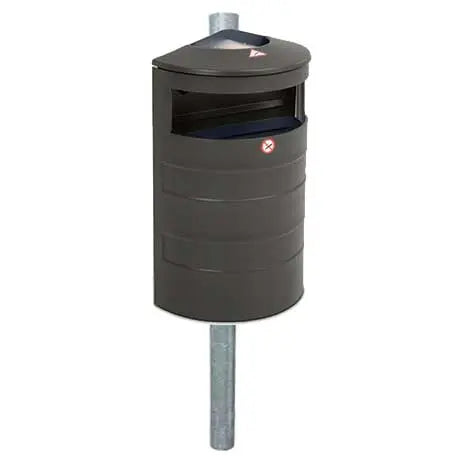 Corbeille acier murale 40L Australia Relief