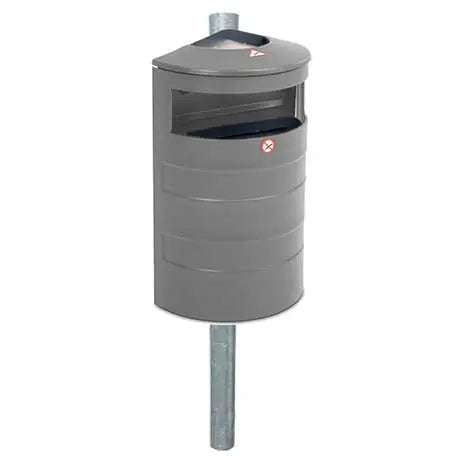 Corbeille acier murale 40L Australia Relief