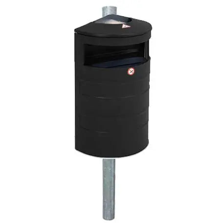 Corbeille acier murale 40L Australia Relief