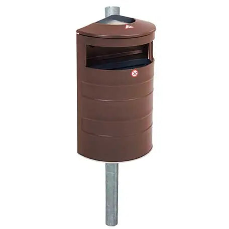 Corbeille acier murale 40L Australia Relief