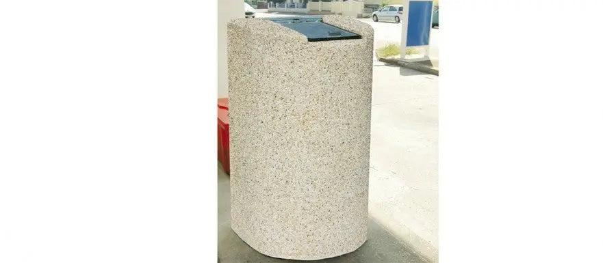 Poubelle béton à trappe 110L AB112