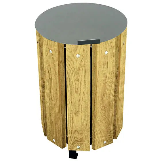 Corbeille ronde en bois pin 48L Trèves