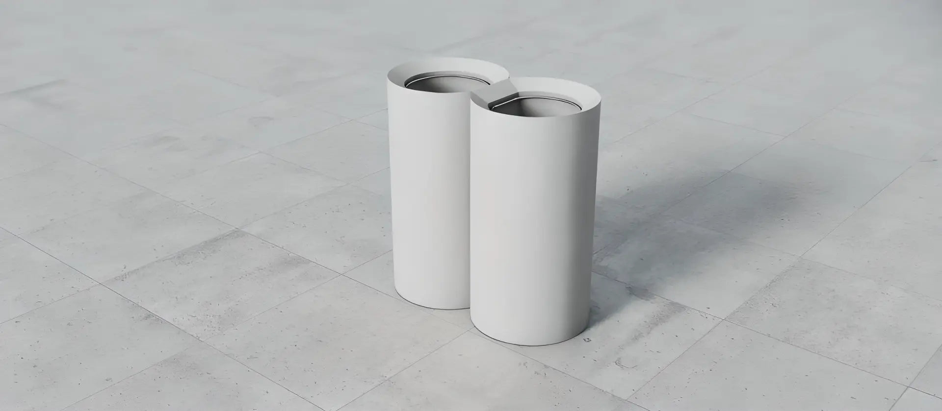 Corbeille béton 100L Corner