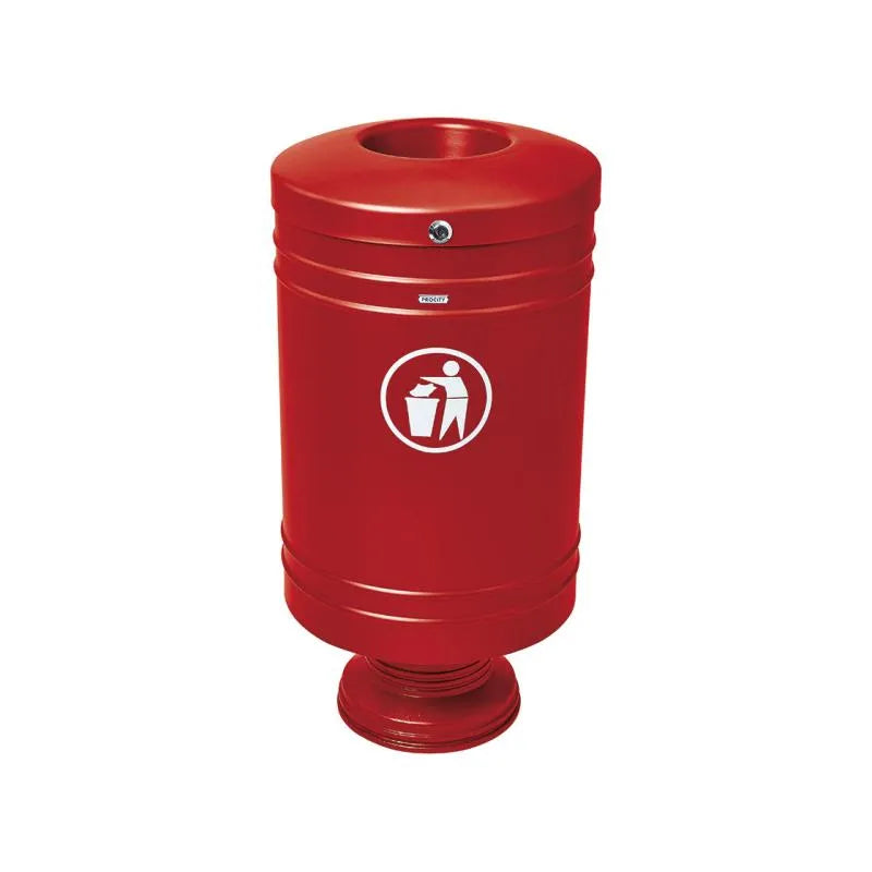 Corbeille Gascogne socle en fonte 60 litres france collectivités