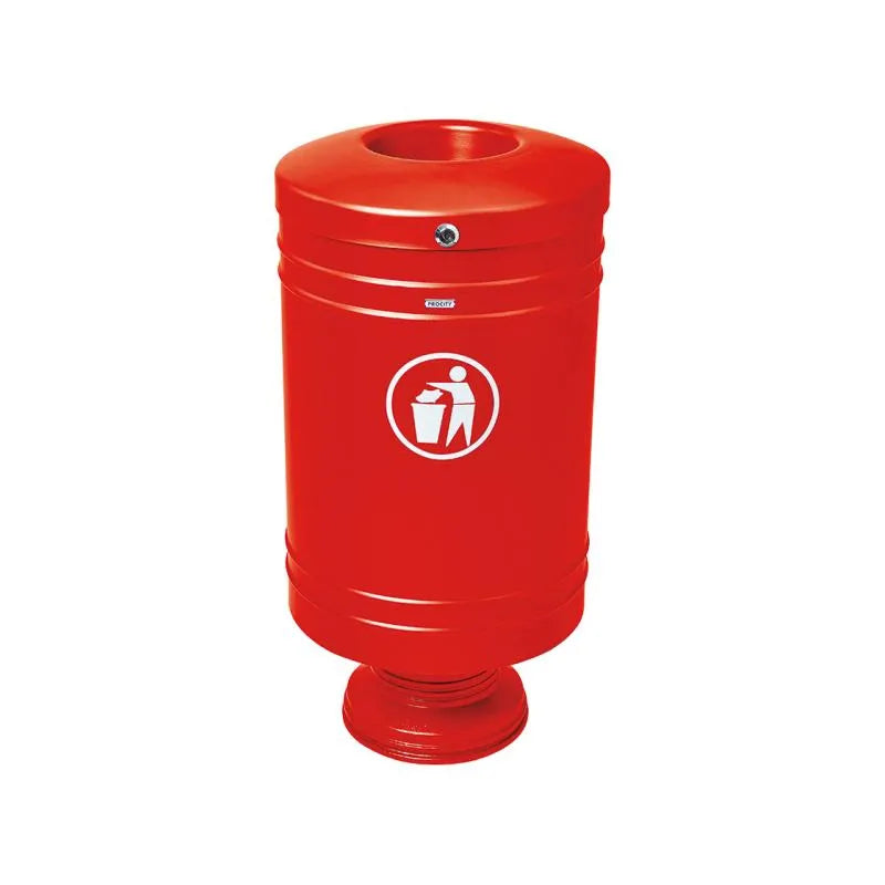 Corbeille Gascogne socle en fonte 60 litres france collectivités
