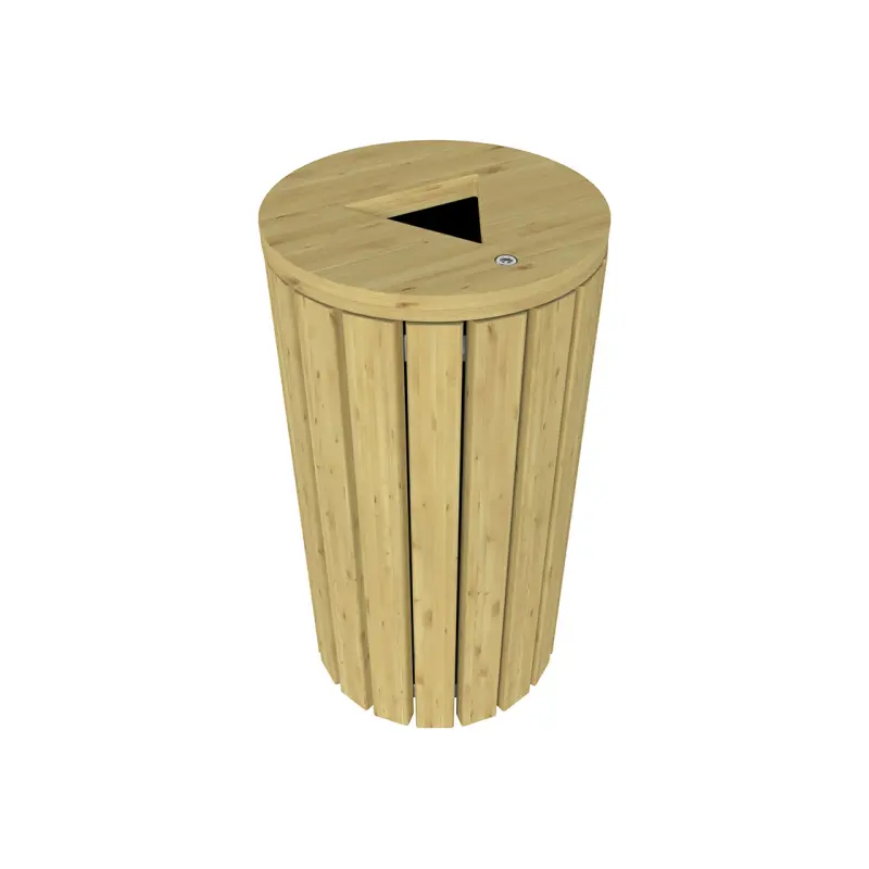 Poubelle Genève en bois 110 litres