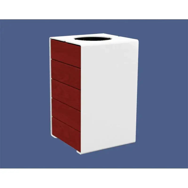 Corbeille KUB acier et bois