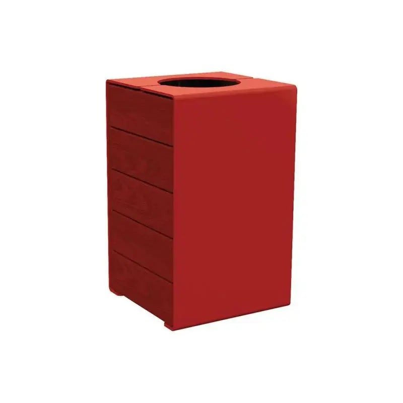 Corbeille KUB acier et bois
