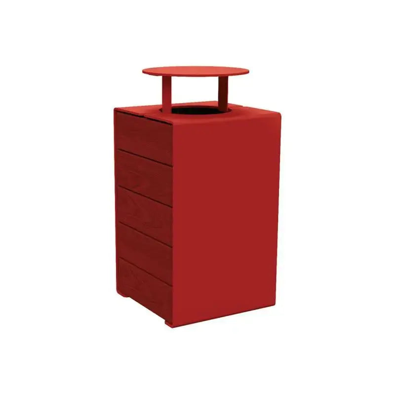 Corbeille KUB acier et bois