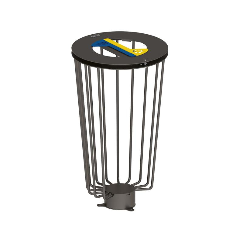 Corbeille Lofoten Vigipirate tri sélectif 2 flux