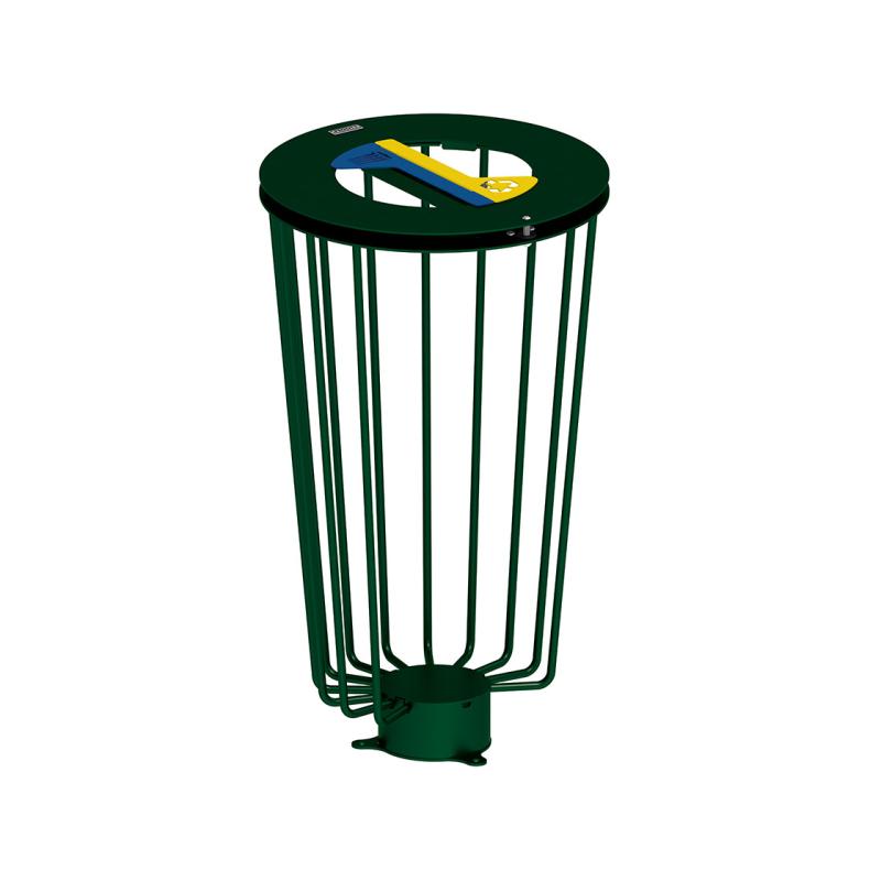 Corbeille Lofoten Vigipirate tri sélectif 2 flux