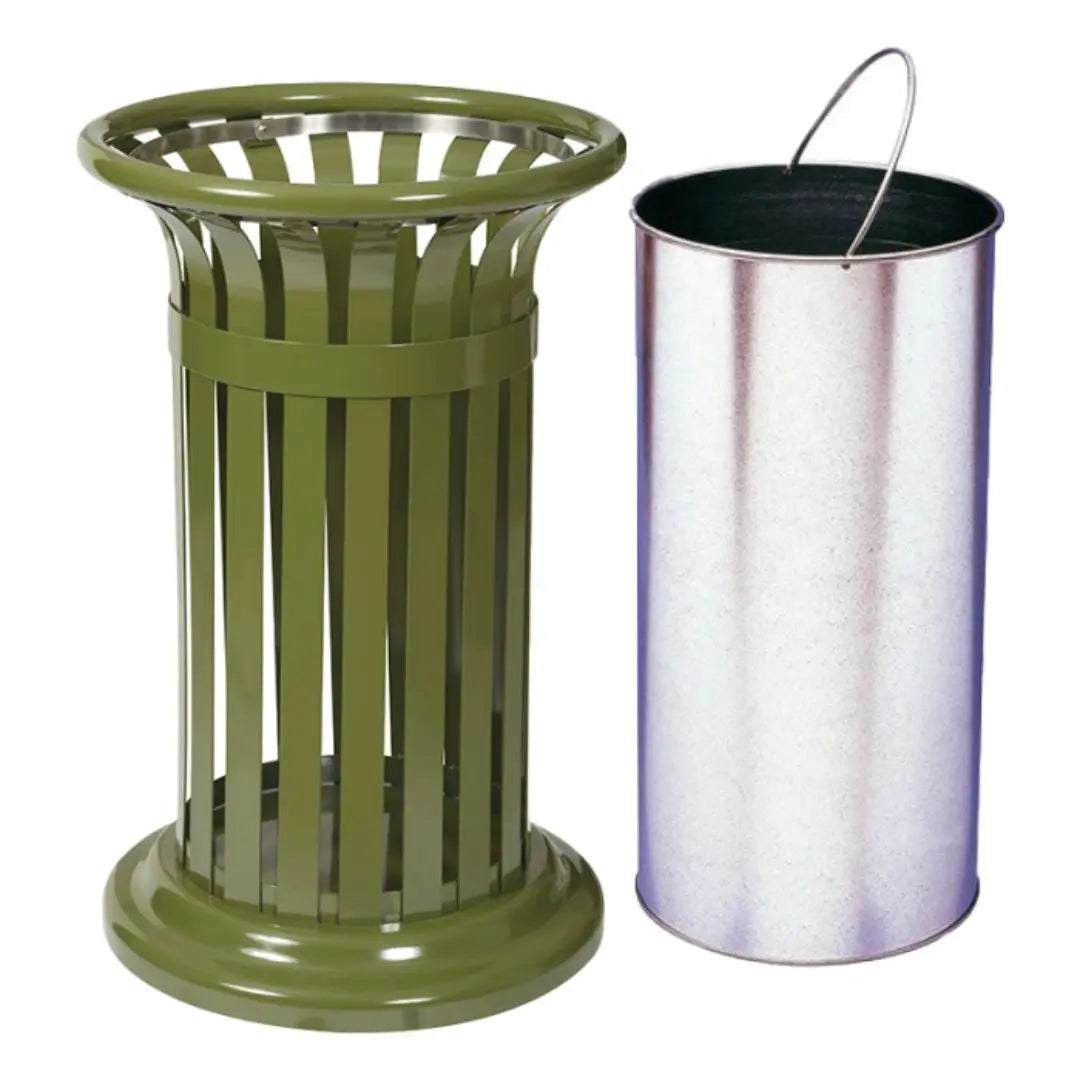 Corbeille Métal ronde 60 litres Tulipe - France Collectivités
