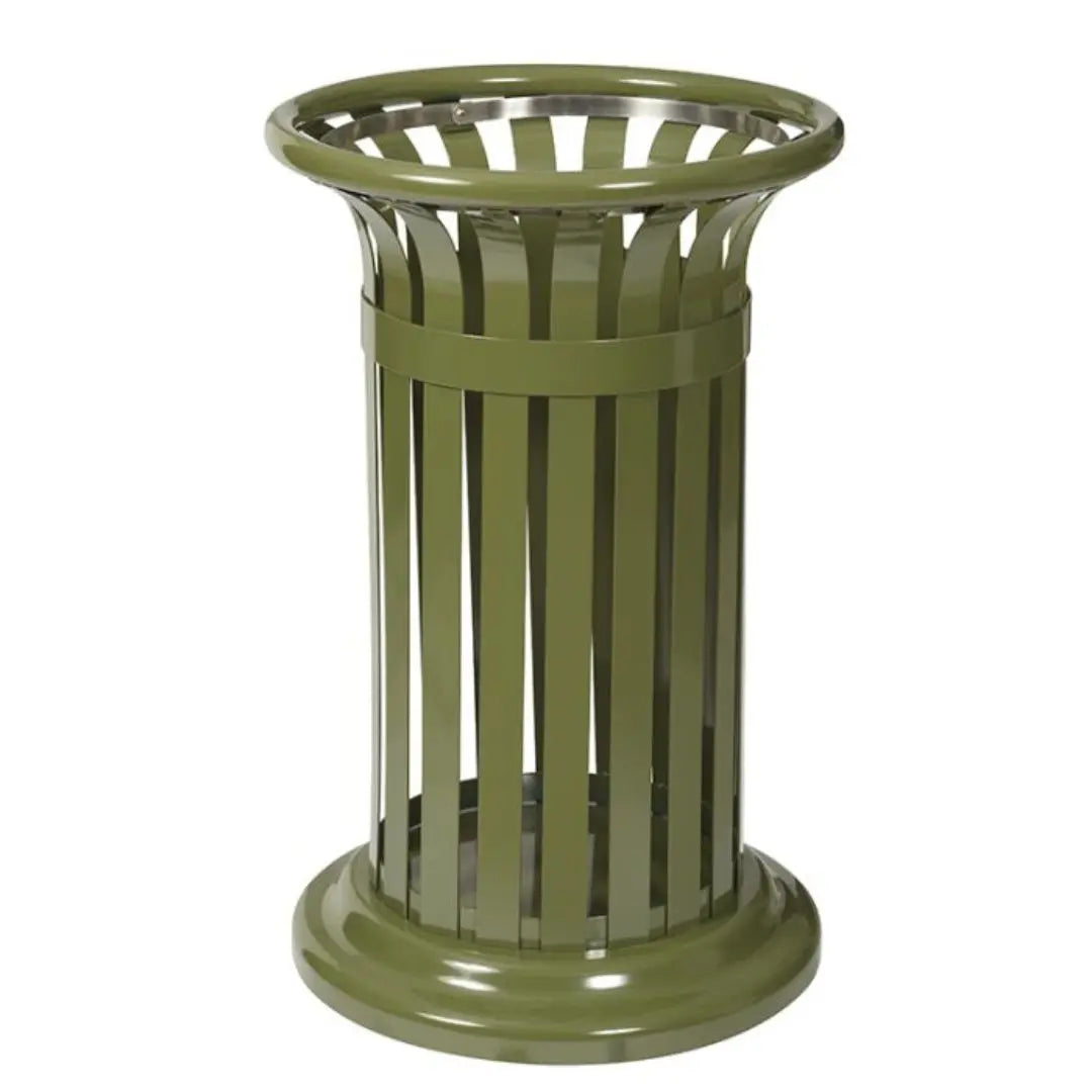 Corbeille Métal ronde 60 litres Tulipe - France Collectivités