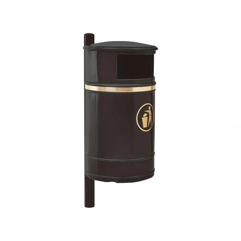 Corbeille Morvan 40L sur poteau