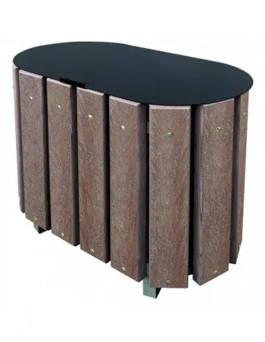 Corbeille plastique recyclé 2 x 48L Alloa