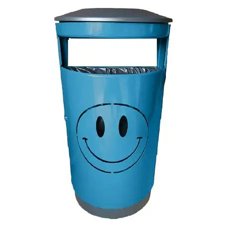 Corbeille acier 80L Smiley Park