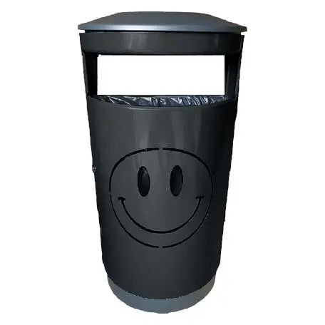 Corbeille acier 80L Smiley Park
