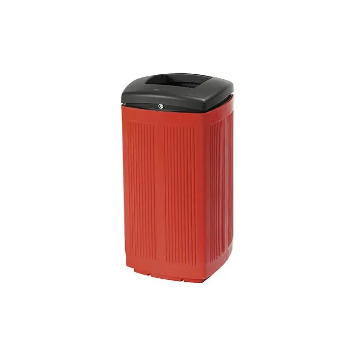Promo corbeille Toscana 60 L en plastique recyclé - France Collectivités
