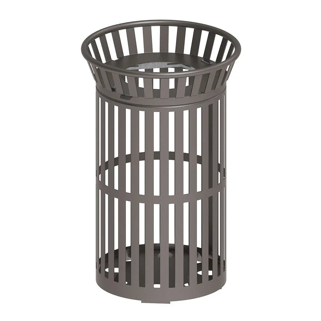 Corbeille Tulipe 75 ou 110 litres en version Gris city, Sans seau, 110 L