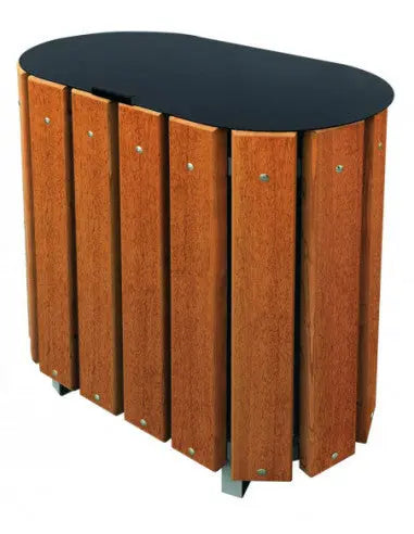 Corbeille bois Vigo double flux