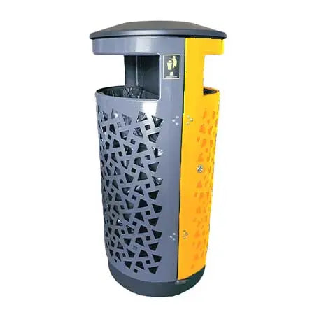 Corbeille acier Wellington tri sélectif 2 x 40L