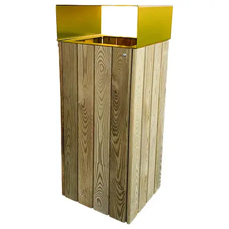 Corbeille bois et acier 80L Wood City