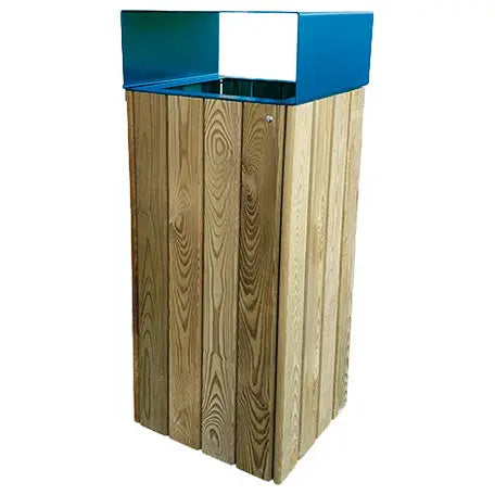 Corbeille bois et acier 80L Wood City