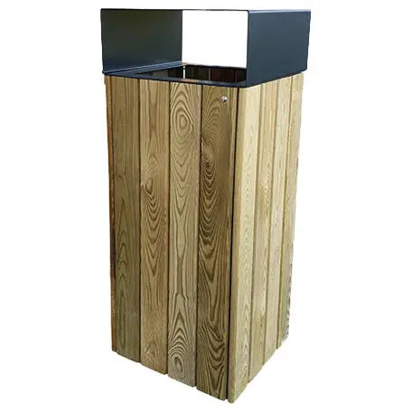 Corbeille bois et acier 80L Wood City
