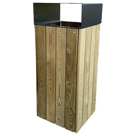 Corbeille bois et acier 80L Wood City