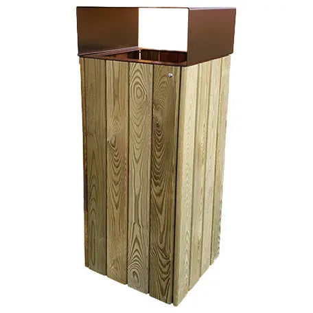 Corbeille bois et acier 80L Wood City