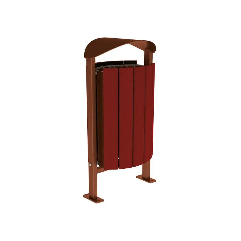 Corbeille Silaos acier et bois 50L
