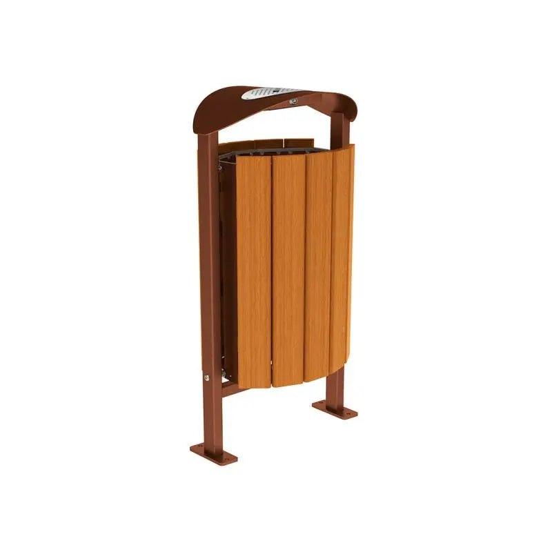 Corbeille Silaos acier et bois 50L