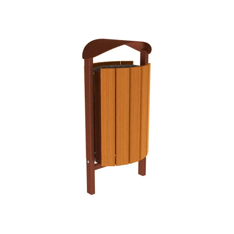 Corbeille Silaos acier et bois 50L france collectivités