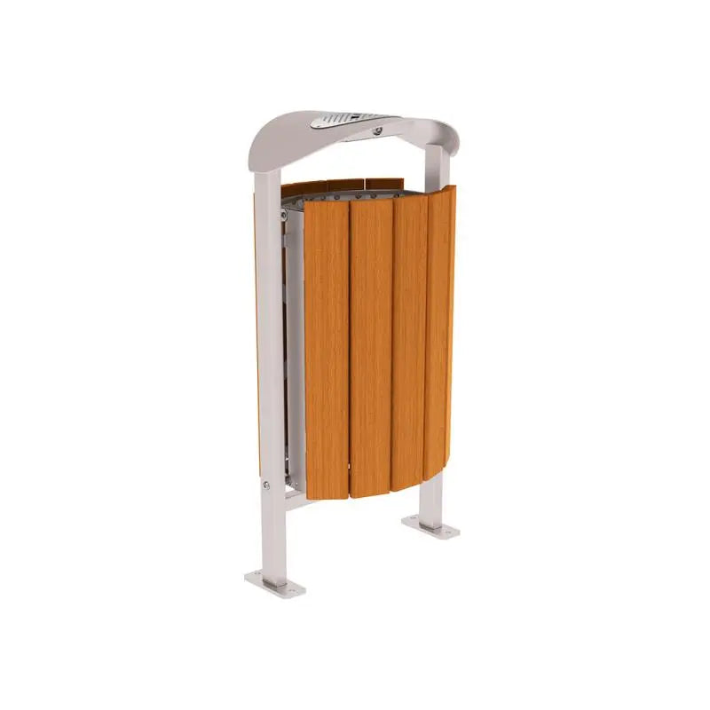 Corbeille Silaos acier et bois 50L france collectivités