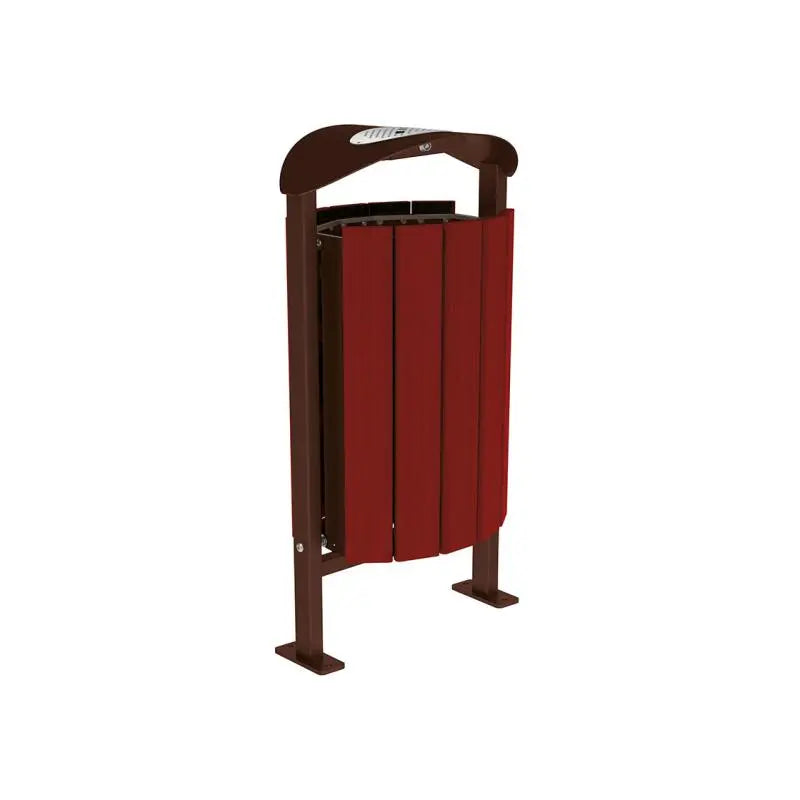Corbeille Silaos acier et bois 50L