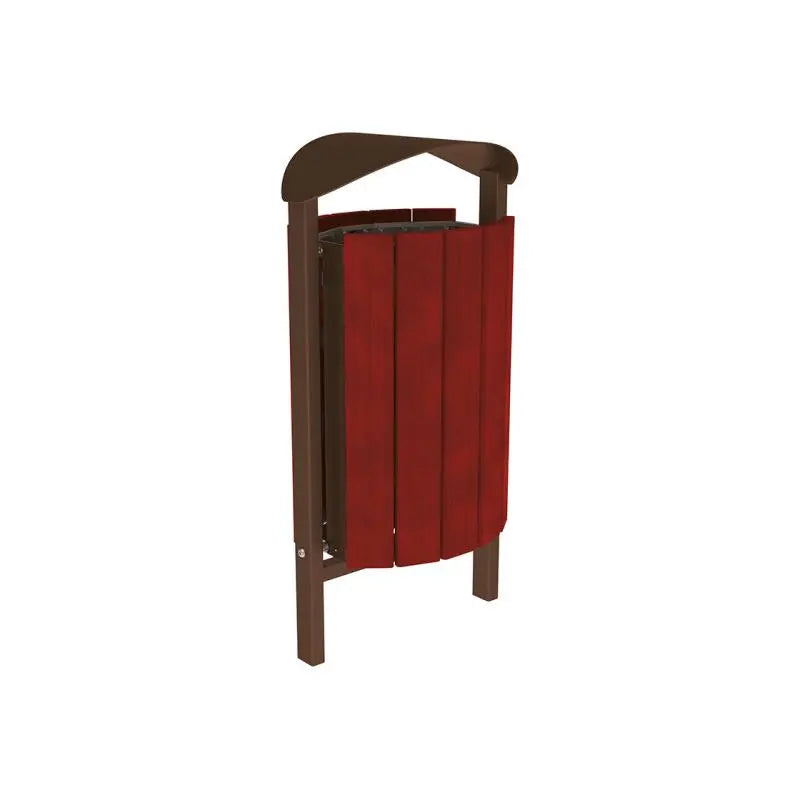 Corbeille Silaos acier et bois 50L france collectivités