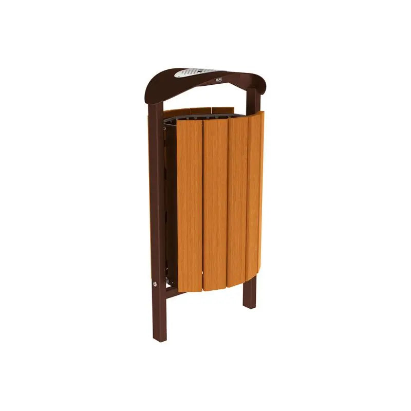 Corbeille Silaos acier et bois 50L